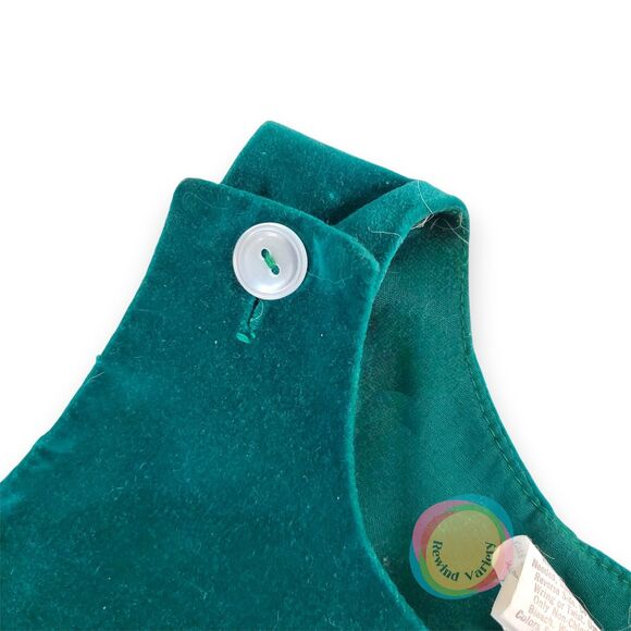 Vintage Cradle Togs Teal Velvet Elephant Romper 6-9M - Picture 8 of 12